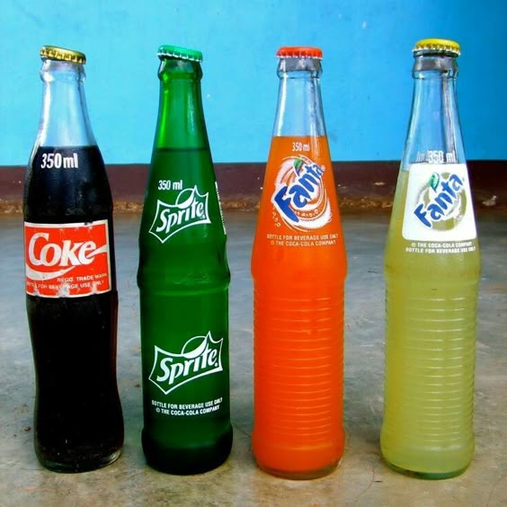 Garrafa de Vidro Coca-Cola, Sprite, Fanta 350 ml