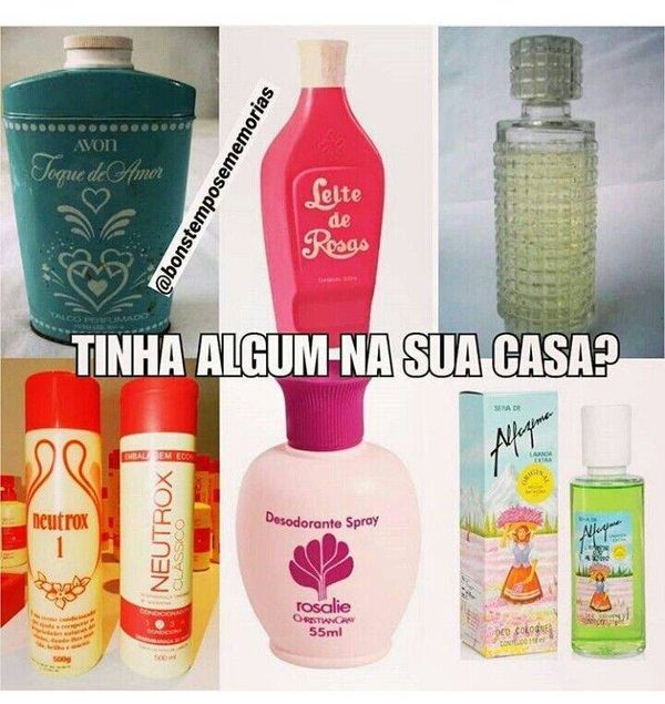 Neutrox, Leite de Rosas, Alfazema, Colônias Avon