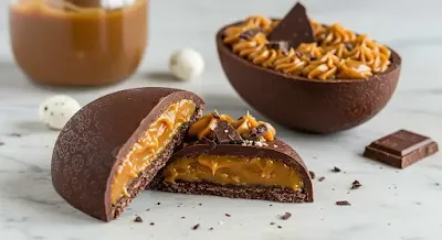 Ovo de Páscoa Recheado com Doce de Leite - Receita Fácil