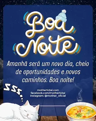 Mensagem de Boa Noite pra WhatsApp, Facebook e Instagram - Coloque nas Suas Redes Sociais