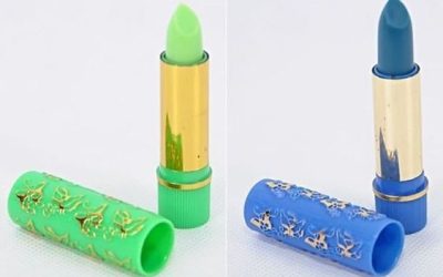 Batom 24 Horas verde e azul original