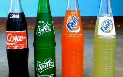 Garrafa de Vidro Coca-Cola, Sprite, Fanta 350 ml