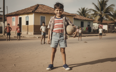 Menino calça Tenis Conga Antigo