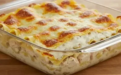 Lasanha de Frango com Molho Branco – Perfeita para o Dia das Mães