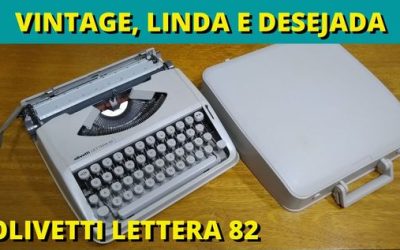Maquina de Escrever Olivette Lettera 82 Portátil