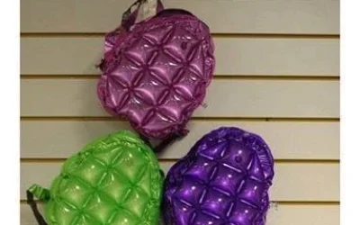 Mochila de Praia de Ar Infantil PVC antiga anos 90/2000