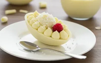 Ovo de Colher de Chocolate Branco - Receita Fácil