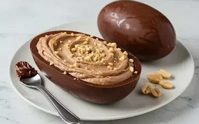 Ovo de Páscoa com Amendoim - Fácil