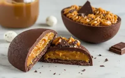 Ovo de Páscoa Recheado com Doce de Leite - Receita Fácil