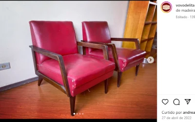 Poltronas Antigas anos 70 de Napa e Madeira