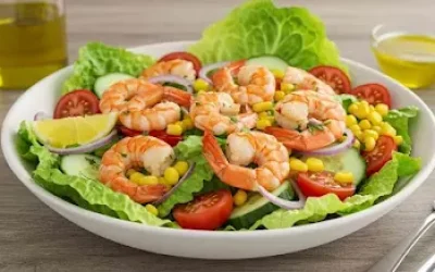 Salada de Camarão - Receita Leve e Refrescant